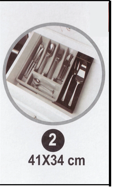 Kayar Kaşıklık Organizeri - 3 Aşamalı Sürgülü - Sağ Sol Açılır