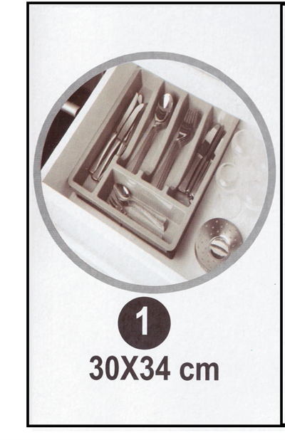 Kayar Kaşıklık Organizeri - 3 Aşamalı Sürgülü - Sağ Sol Açılır