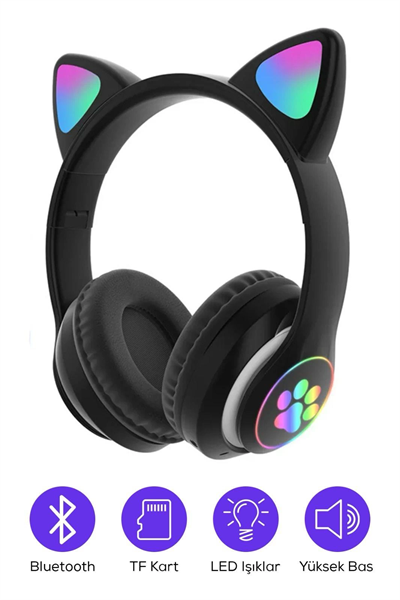 Kedi Figurlu Kulaklık