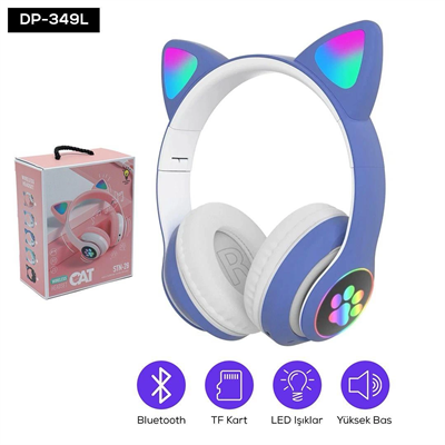 Kedi Figurlu Kulaklık