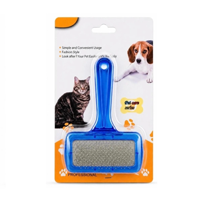 Kedi Köpek Tarağı - Evcil Hayvan Tüy Toplama Tarağı - Metal Uçlu