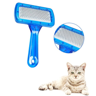 Kedi Köpek Tarağı - Evcil Hayvan Tüy Toplama Tarağı - Metal Uçlu
