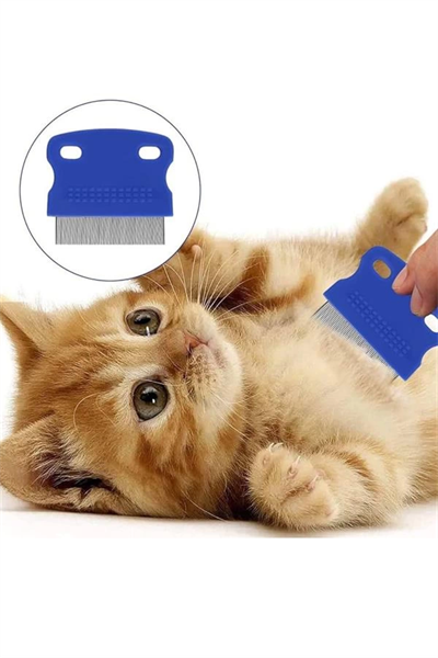 Kedi Köpek Tüy Bit Pire Toplayıcı Toplama Temizleme Tarağı Tarak Seti 4lü Set