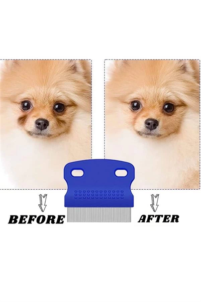 Kedi Köpek Tüy Bit Pire Toplayıcı Toplama Temizleme Tarağı Tarak Seti 4lü Set