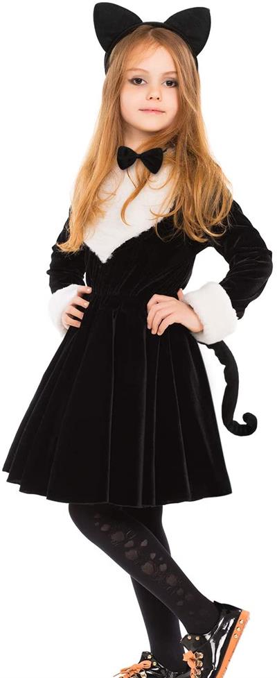 Kedi Kostüm Taç Kuyruk Papyon Seti 1 Adet (3936)