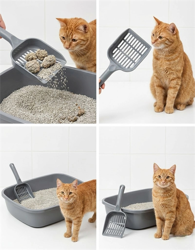 Kedi Kumu Eleği (Küçük Delikli) | İnce Taneli Kumlar İçin Özel Filtreleme | Hızlı, Kolay ve Hijyenik Temizlik Çözümü