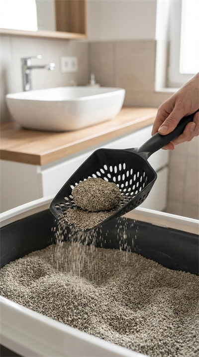 Kedi Kumu Eleme Küreği, İnce Taneli Kum Ayırıcı ve Temizlik Aracı