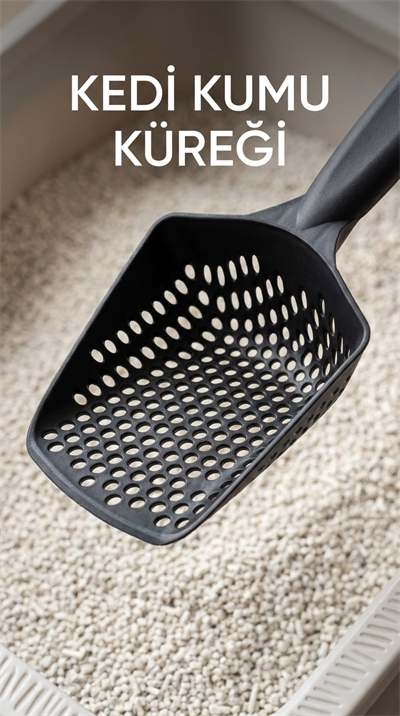 Kedi Kumu Eleme Küreği, İnce Taneli Kum Ayırıcı ve Temizlik Aracı