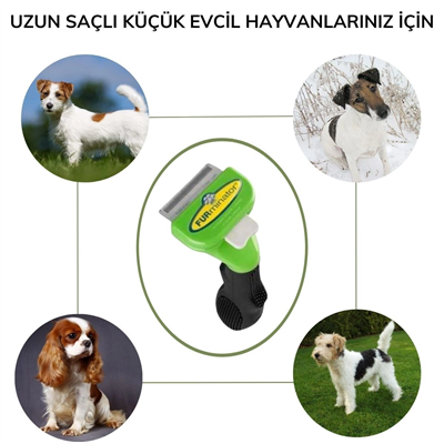 Kedi Ve Köpekler İçin Uzun Tüylü Köpek Tarağı Tüy Toplayıcı Tarak Small Bx40