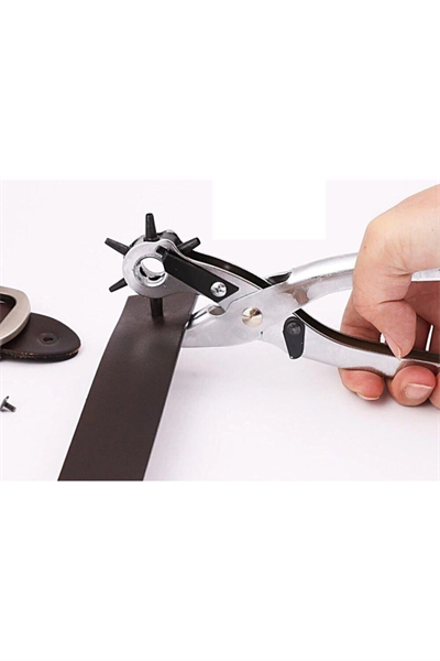 Kemer Delme Ve Perçin Pensesi Ikli Set Deri Plastik Delici