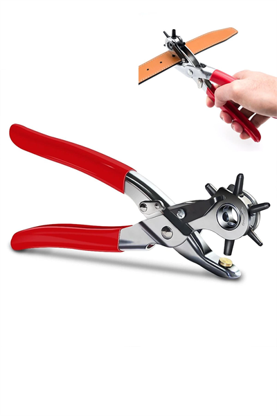 Kemer, Deri, Kanvas İçin 6 Delik Başlıklı Döner Kemer Delik Delme Aleti Delik Açıcı Pense Aparat