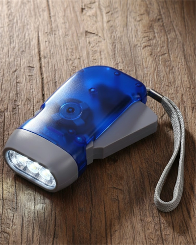 Kendiliğinden Şarjlı El Feneri Pilsiz Dinamolu 3 LED Taşınabilir