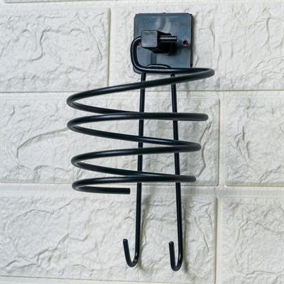 Kendiliğinden Yapışkanlı Siyah Paslanmaz Metal Fön Makinesi Askısı Saç Kurutma Makinesi Tutacağı (3936)