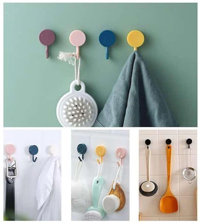 Kendinden Yapışkanlı Renkli Duvar Askısı