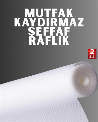 Kesilebilir şeffaf raflık çekmece kaplaması mutfak için