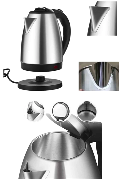 Kettle C F Tipi 220-240V Paslanmaz Çelik Elektrik Kablolu Otomatik Kapanma