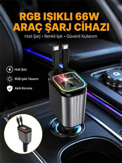 Kia, Seat, Mazda, Mitsubishi Araçlar için Çok Fonksiyonlu Araç Şarj Adaptörü Yeni Nesil