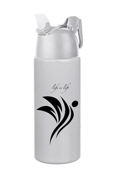 Kilitlenebilen Matara Güvenlikli Suluk Sporcu Matarası Spor Su Şişesi İçecek Şişesi 700ml (3936)