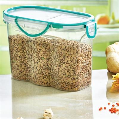 Kilitli Kapaklı Contalı Hava,Su Sıvı Geçirmez 1,7 Litre Erzak Saklama Kabı-SA585 (3936)