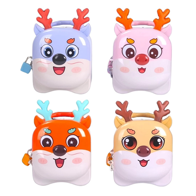 Kilitli Metal  Geyik Kumbara - S-278  - 1 Adet Stokta Olan Gönderilir