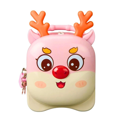 Kilitli Metal  Geyik Kumbara - S-278  - 1 Adet Stokta Olan Gönderilir