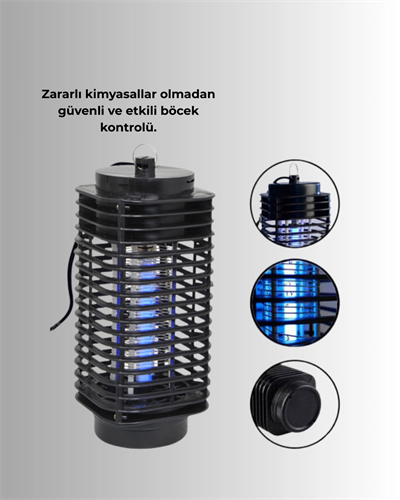 Kimyasal İçermeyen UV Işıklı Böcek ve Sivrisinek Kapanı – Güvenli Kullanım Yeni Nesil