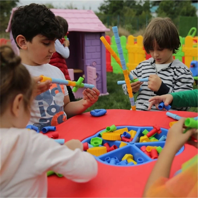 King Kids Tekerlekli Boru  72 Parça - PE 7190
