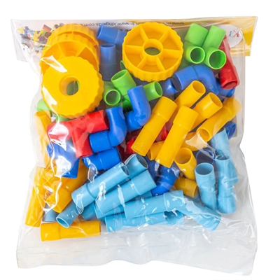 King Kids Tekerlekli Boru  72 Parça - PE 7190