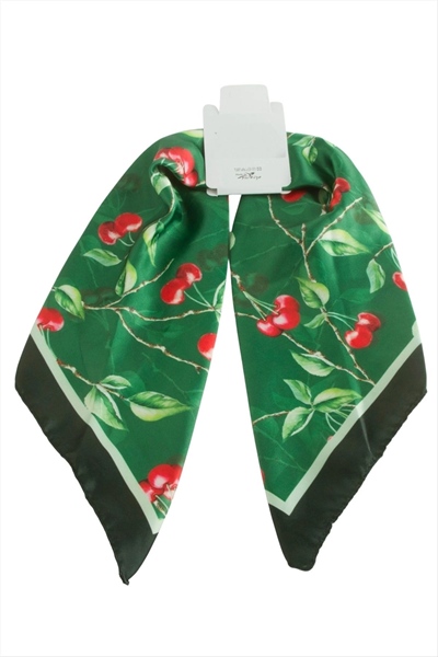 Kiraz Zr Saten Fular 50*50 cm