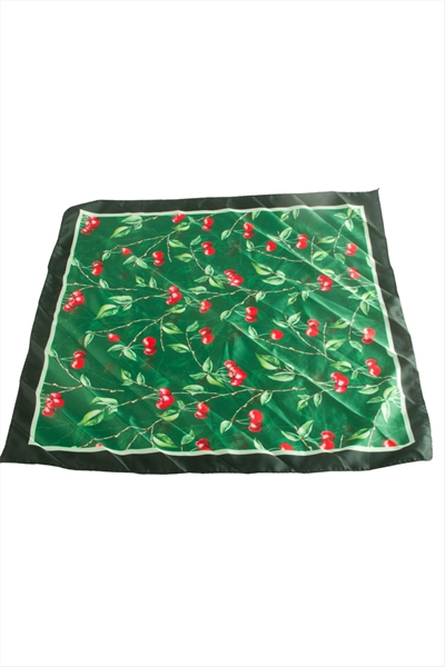 Kiraz Zr Saten Fular 50*50 cm