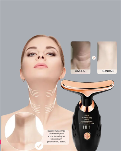 Kırışıklık Karşıtı Ultrasonik Titreşimli Yüz Masaj Aleti