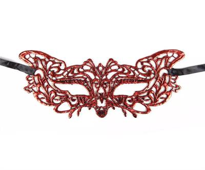 Kırmızı Dantel Masquerade Maskesi 9 No (3936)