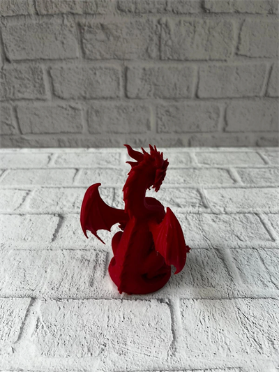 Kırmızı Ejderha Biblo 12 cm Dekoratif Fantastik Obje Hediyelik Süs Eşyası