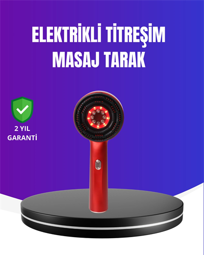 Kırmızı Işık Terapi Özellikli Saç Derisi Masaj Tarak Anti Dökülme