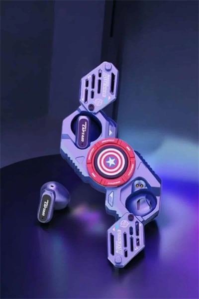 Kırmızı Kablosuz Bluetooth Kulaklık Stres Çarklı Oyuncu Kulaklığı