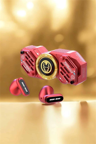 Kırmızı Kablosuz Bluetooth Kulaklık Stres Çarklı Oyuncu Kulaklığı