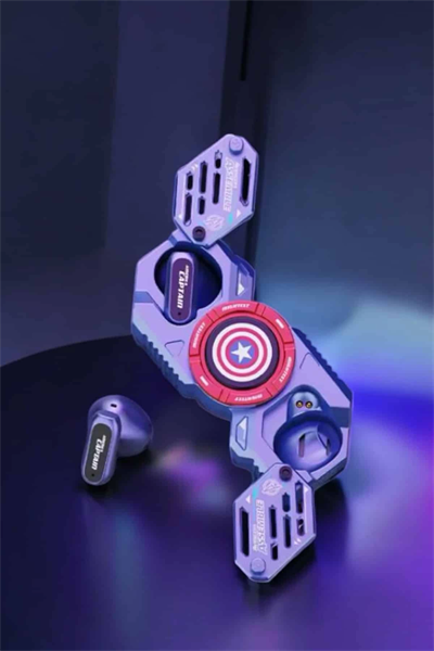 Kırmızı Kablosuz Bluetooth Kulaklık Stres Çarklı Oyuncu Kulaklığı