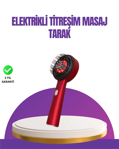 Kırmızı LED Işıklı Saç Derisi Masaj Aleti