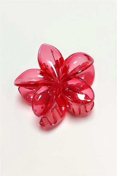 Kırmızı Lotus Toka 6 cm (Kartsız)
