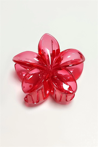 Kırmızı Lotus Toka 8 cm (Kartsız)