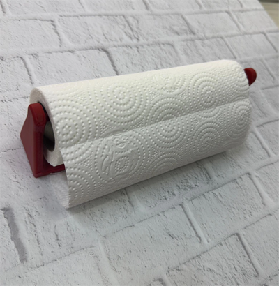 Kırmızı Peçete Askısı Mutfak Duvar Tipi Peçetelik Organizer