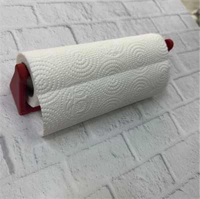 Kırmızı Peçete Tutucu Duvara Monte Pratik Kağıt Havlu Askısı