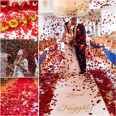 Kırmızı Renk Gül Yaprağı – 10 Paket 1000 Adet