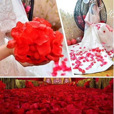 Kırmızı Renk Gül Yaprağı Şekilli Konfeti – 1 Paket 100 Adet (3936)