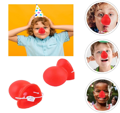 Kırmızı Renk Lastikli Burun Palyaço Burun