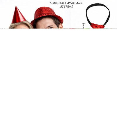 Kırmızı Renk Pul Payetli Işıltılı Parti Kravatı 33 Cm Bx40