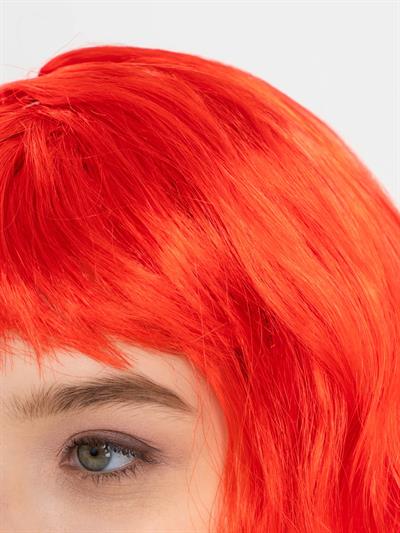 Kırmızı Renk Uzun Dalgalı Parti Peruğu (3936)