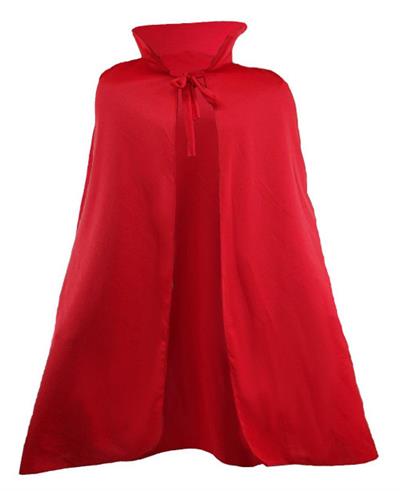 Kırmızı Renk Yakalı Pelerin 120 cm (3936)
