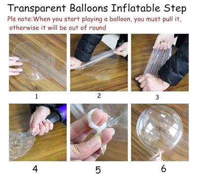 Kırmızı Simli Yuvarlak Şeffaf Balon 24 İnç (3936)