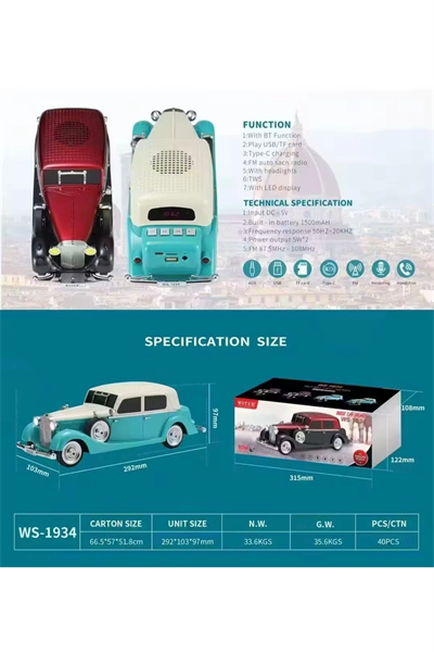 Kırmızı bluetooth hoparlör şarjlı, FM radyo, SD kart, USB, çoklu bağlantı, 1 yıl garantili